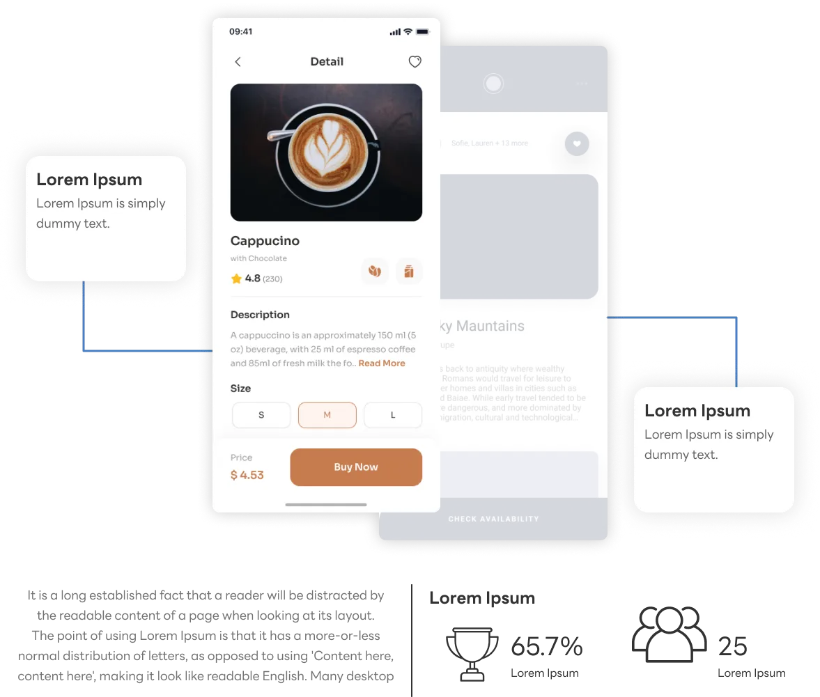 ตัวอย่างการรับทำ UX/UI ของเรา